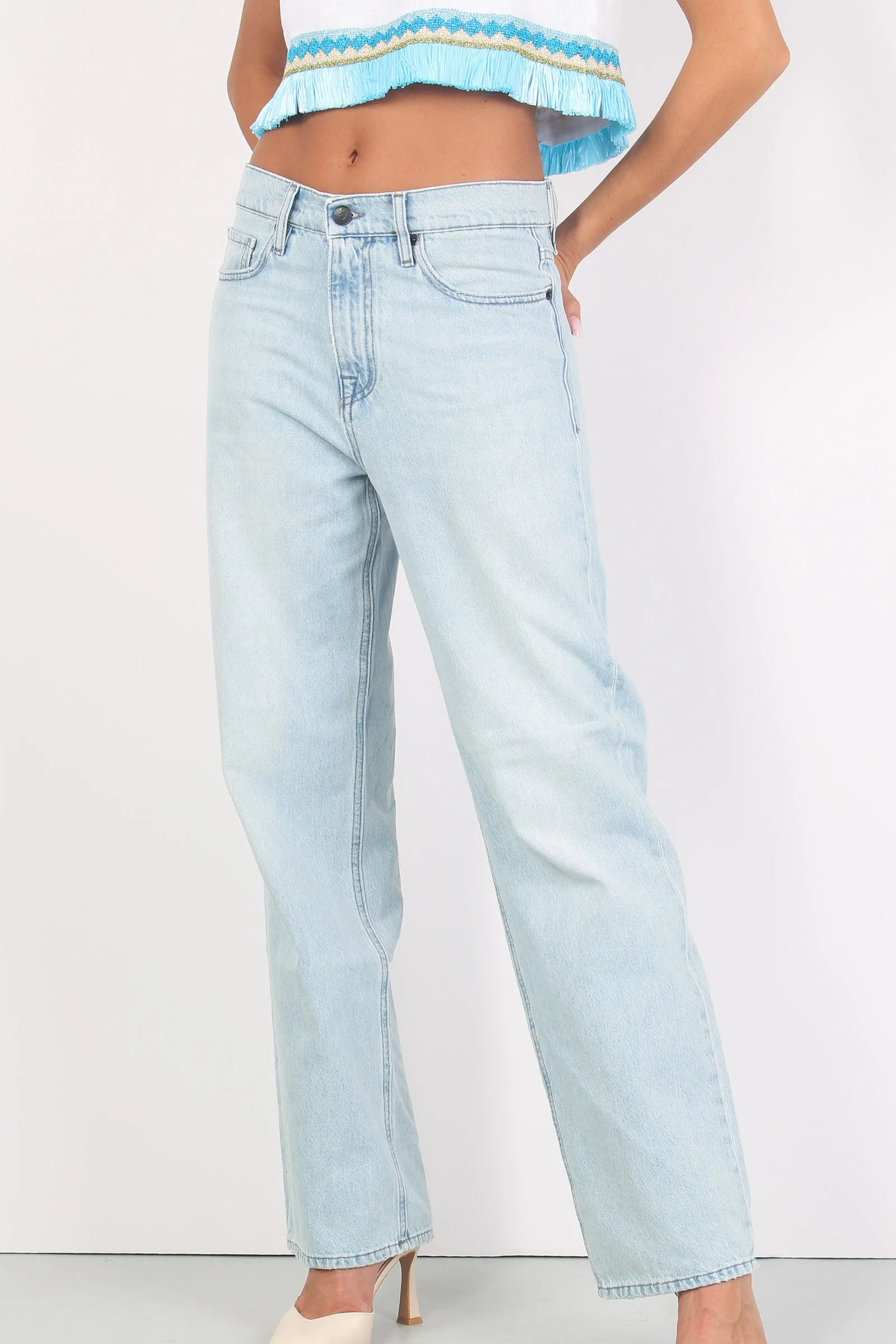 Jeans Vita Bassa Mila Sky Blue