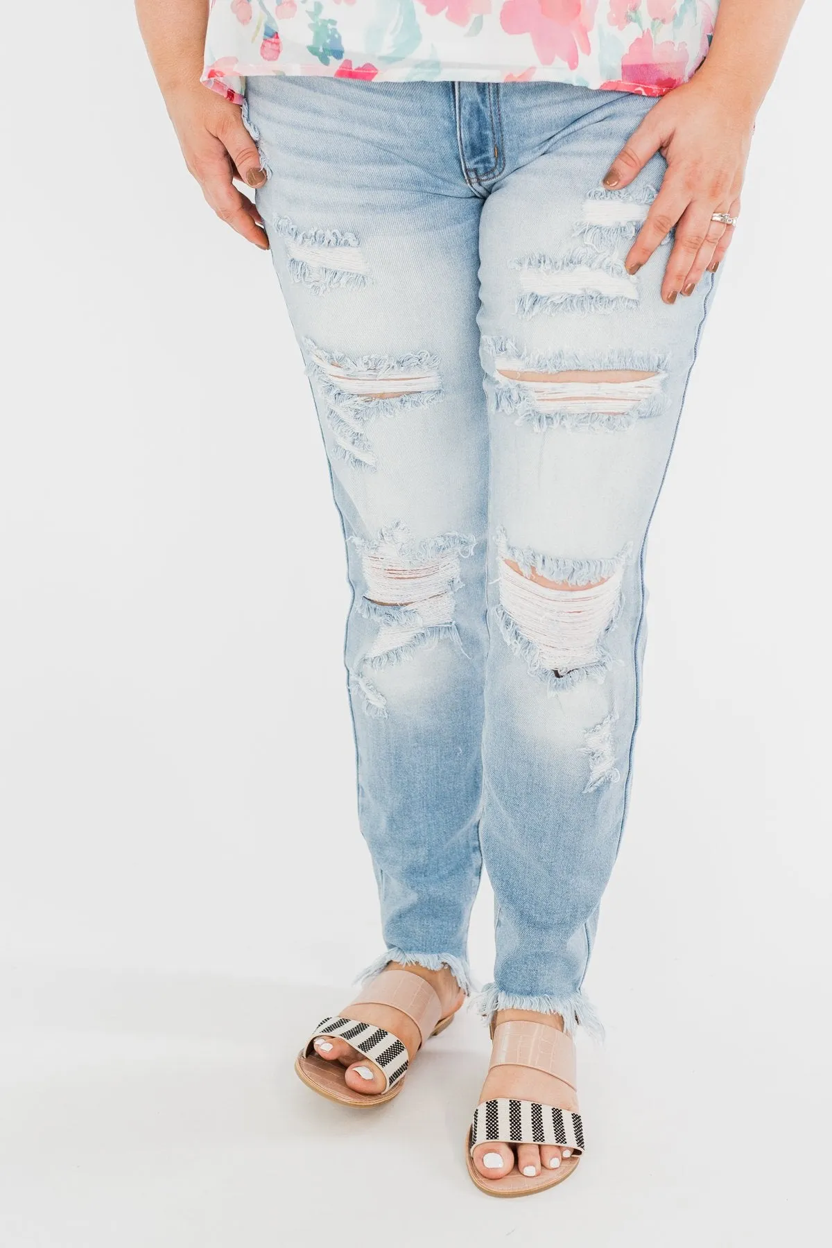 KanCan Distressed Skinny Jeans- Georgia Wash