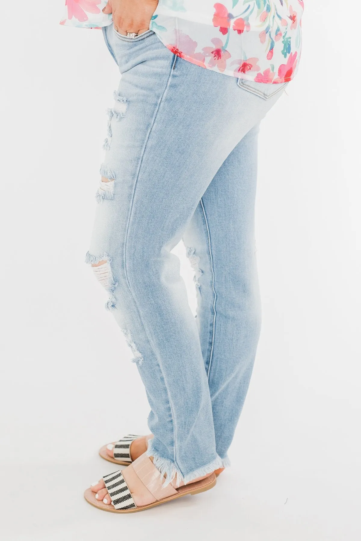 KanCan Distressed Skinny Jeans- Georgia Wash