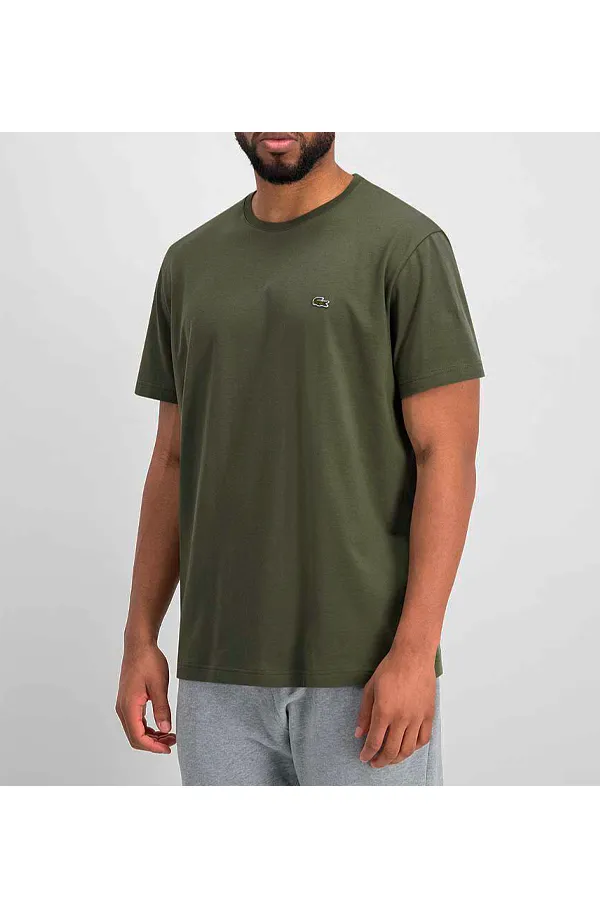 Lacoste Premium Pima Logo Tee Army