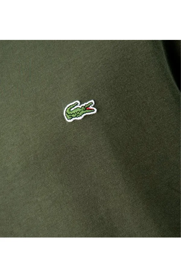 Lacoste Premium Pima Logo Tee Army