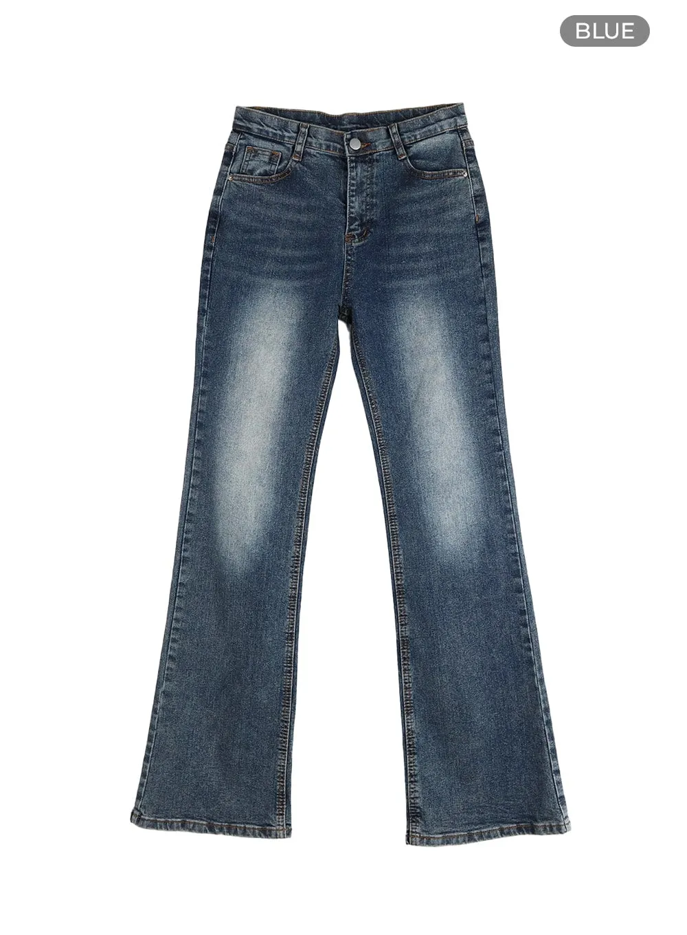 Light Washed Bootcut Jeans OF427