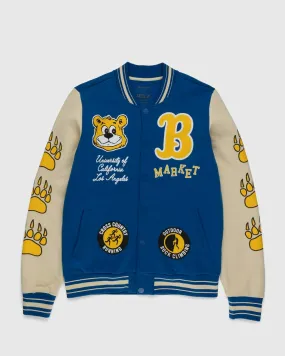 Market x UCLA x Highsnobiety – HS Sports Fleece Varsity Jacket Blue | Highsnobiety Shop