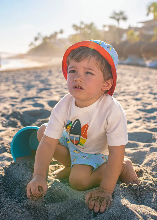 Mayoral S/s t-shirt for baby boy - Cream