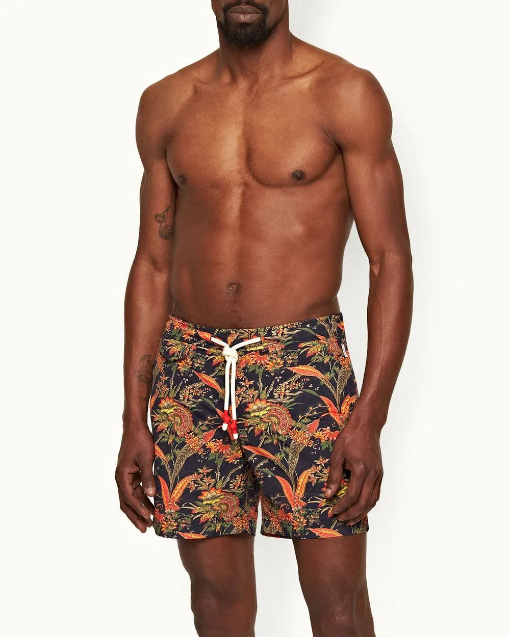 Midnight Navy Standard Lotus Swim Short