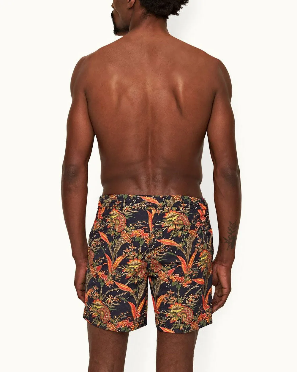 Midnight Navy Standard Lotus Swim Short