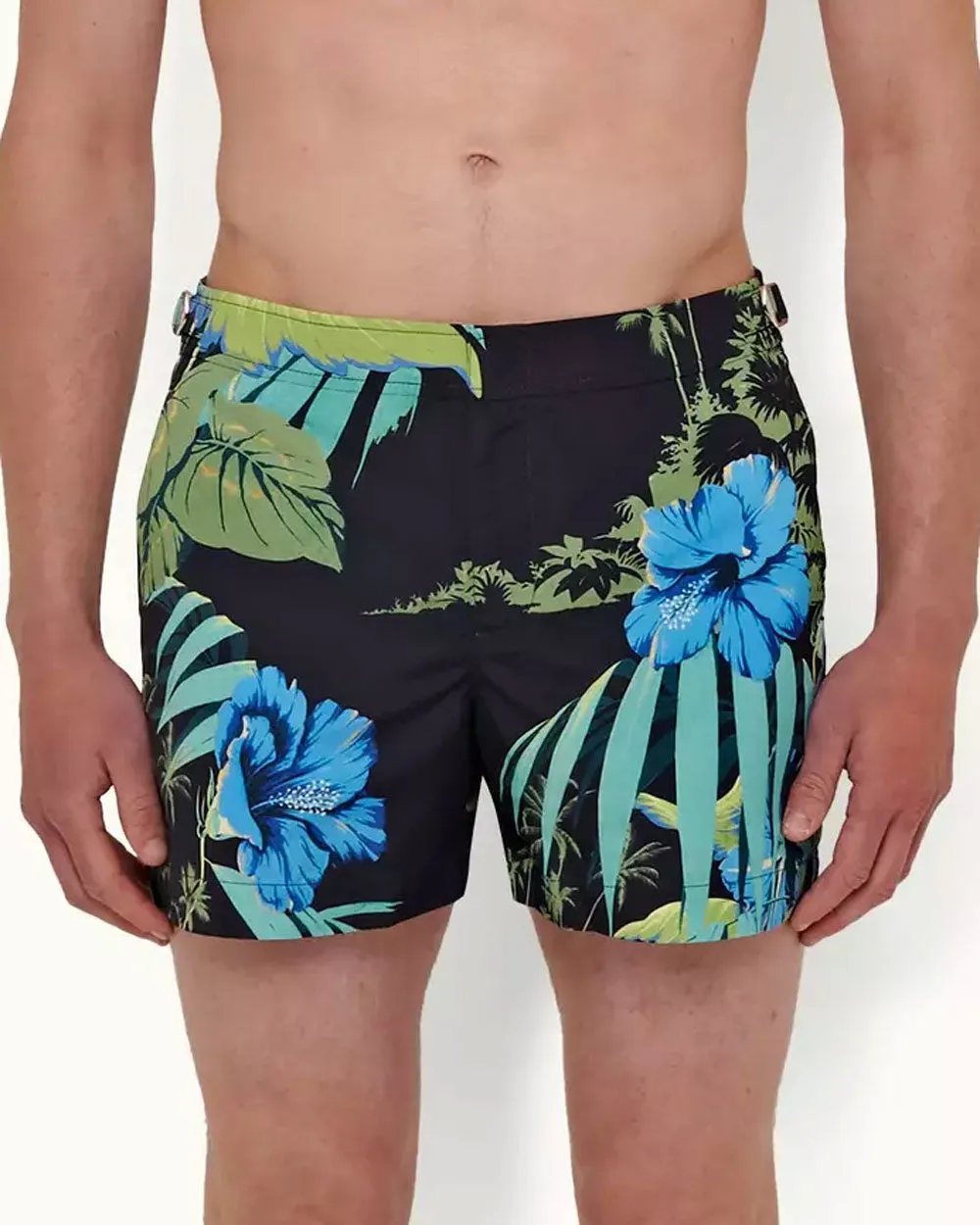 Night Iris Islet Print Swim Short