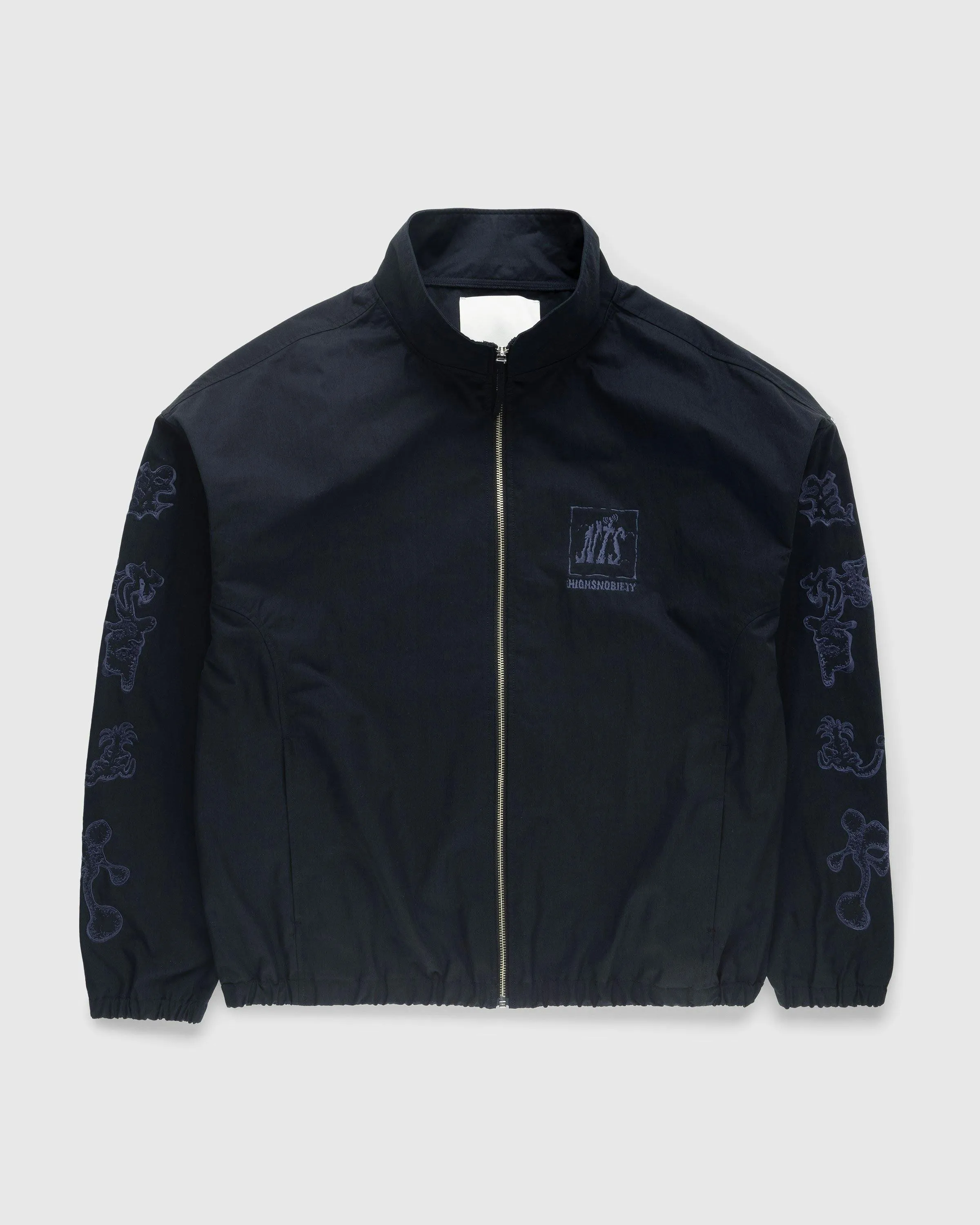 NTS x Highsnobiety – Brushed Nylon Track Jacket Navy | Highsnobiety Shop