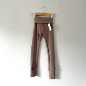 Oak + Acorn / Bamboo Ribbed Leggings | Mocha / 6-9T - New with tag