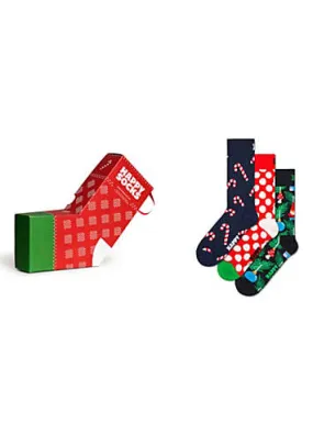 Pack of 3 X-Mas Stocking Socks Gift Set by Happy Socks | Look Again