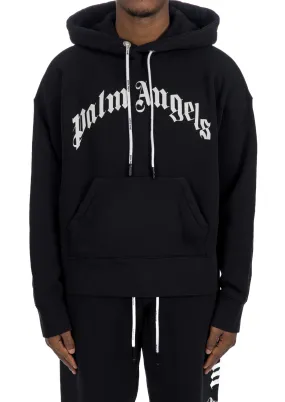 Palm Angels  Curved Logo Hoody | Credomen