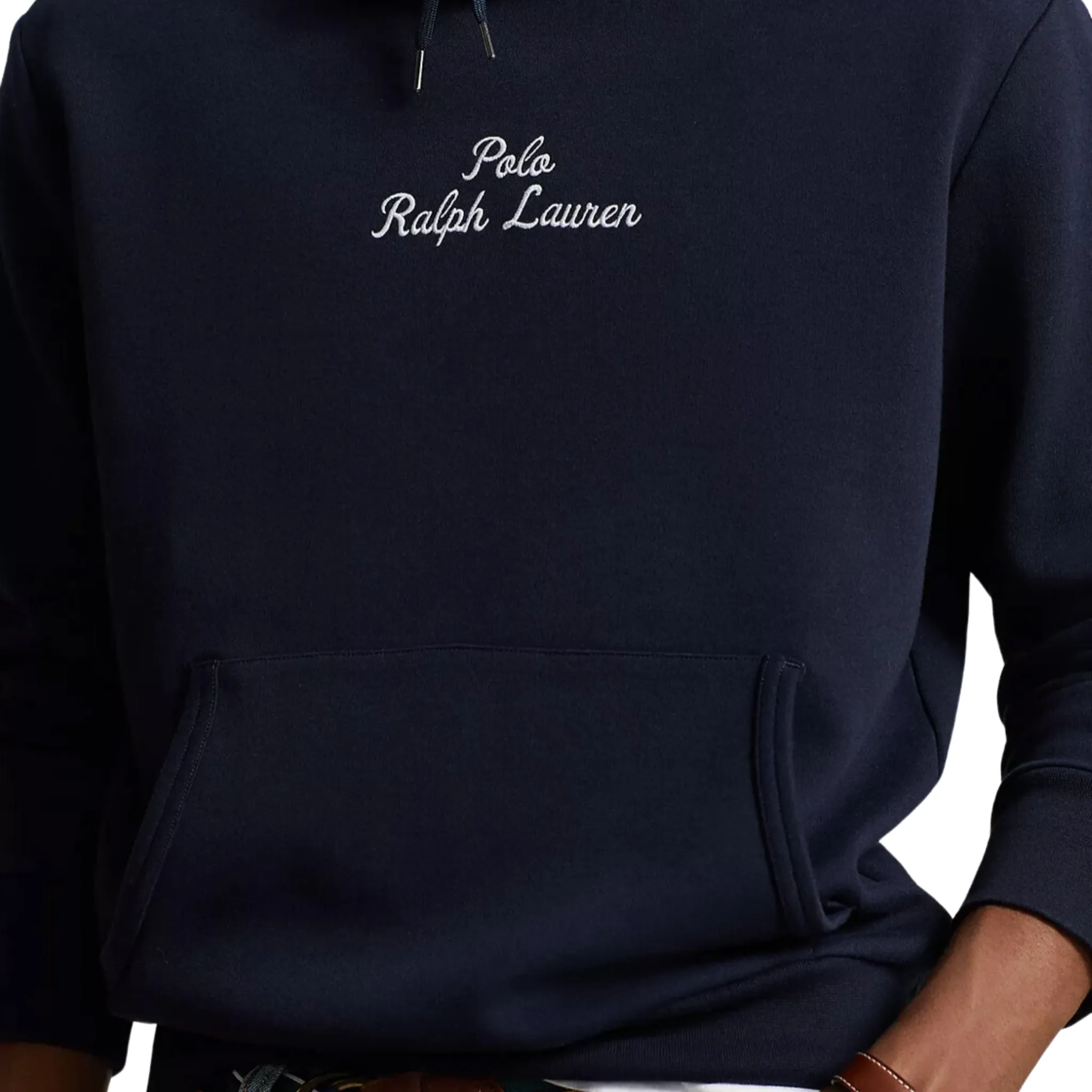 Polo Ralph Lauren Logo Double Knit Hoodie (Aviator Navy)