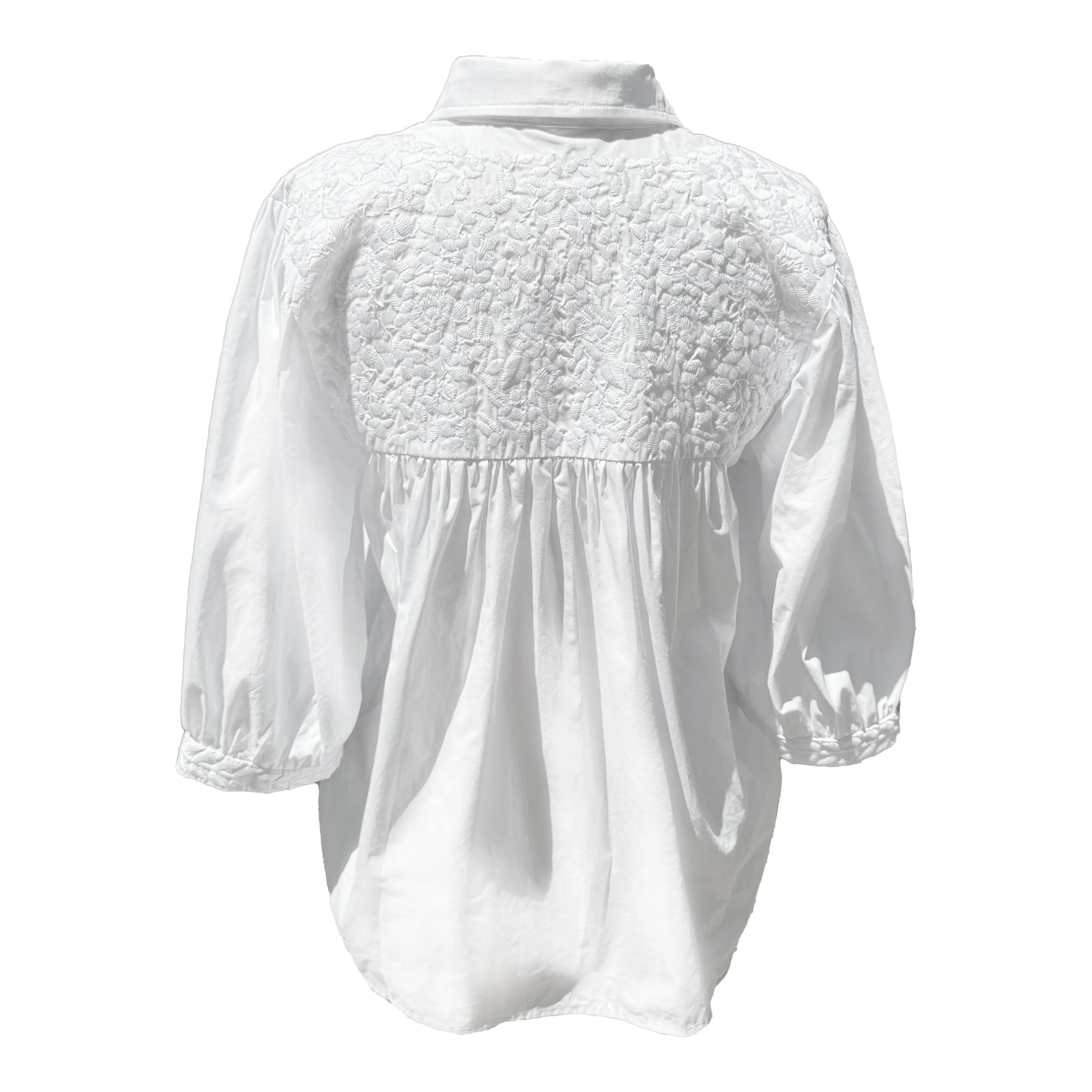 PRE-ORDER: Double White Cowgirl Blouse (early August shipment)