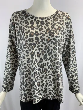 Printed Leopard Long Sleeve Top