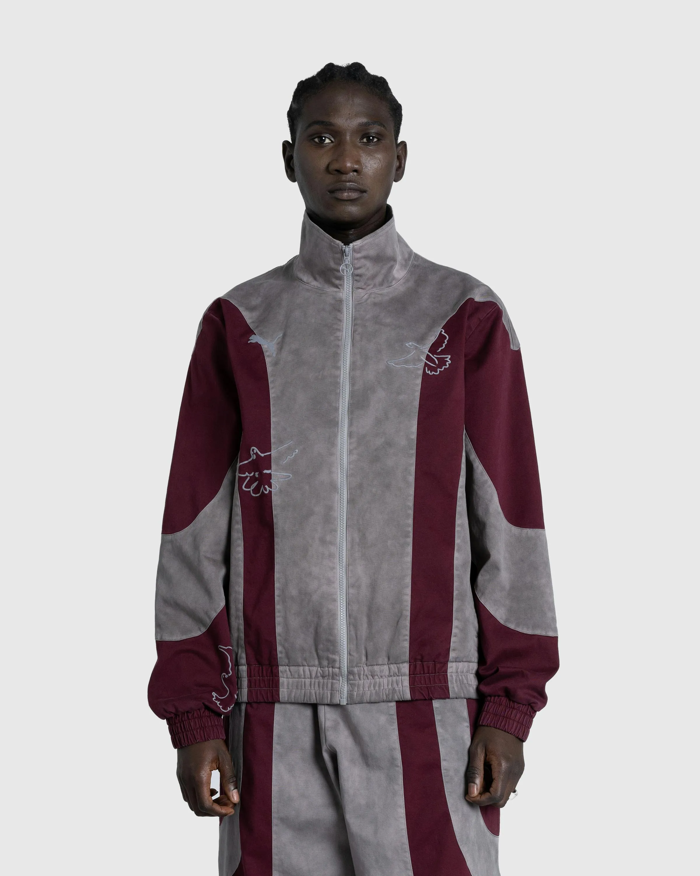 Puma x KidSuper – PUMA x KIDSUPER Track Jacket Aubergine | Highsnobiety Shop