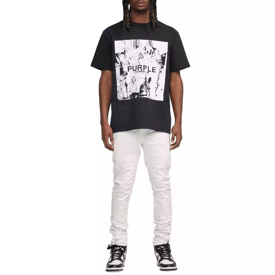 Purple Brand Playback Flock Black Beauty Heavy Jersey SS Tee (Black)