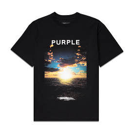 PURPLE BRAND Sunset Black Beauty T-shirt