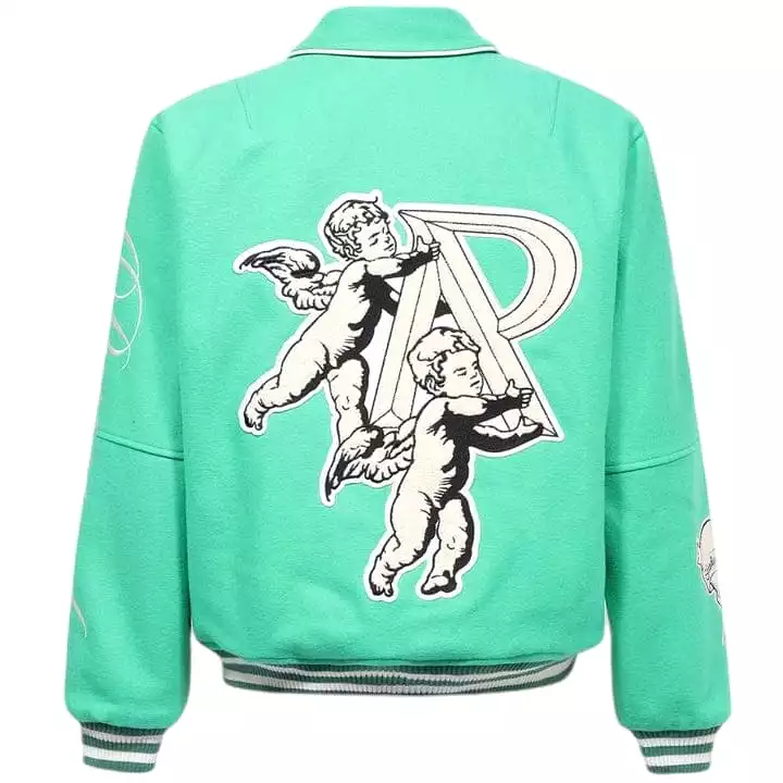 Represent Cherub Wool Varsity Jacket (Island Green) MJ1008-301