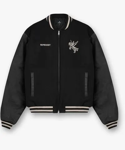 REPRESENT Wool-Blend Varsity Jacket