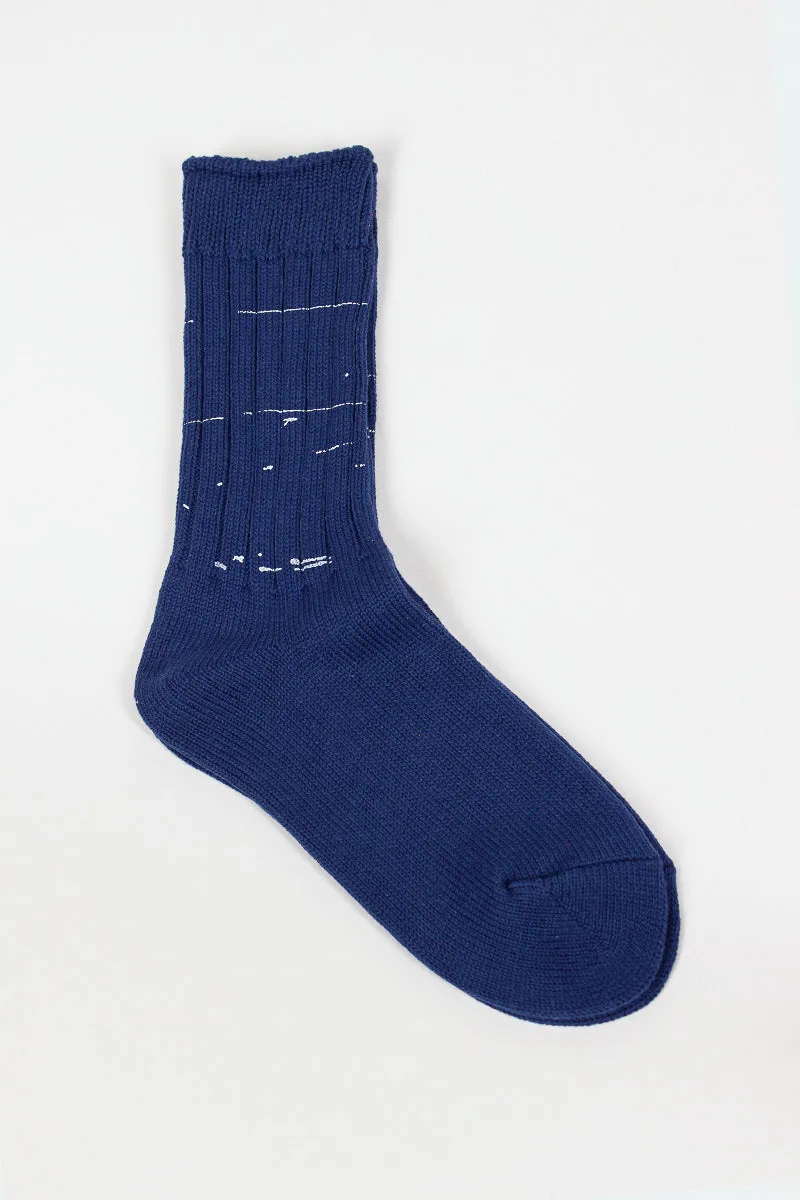 RS-202 Paint Socks Blue/White