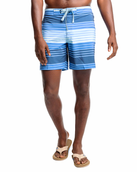 Southern Tide Wateree Stripe Printed Swim Short