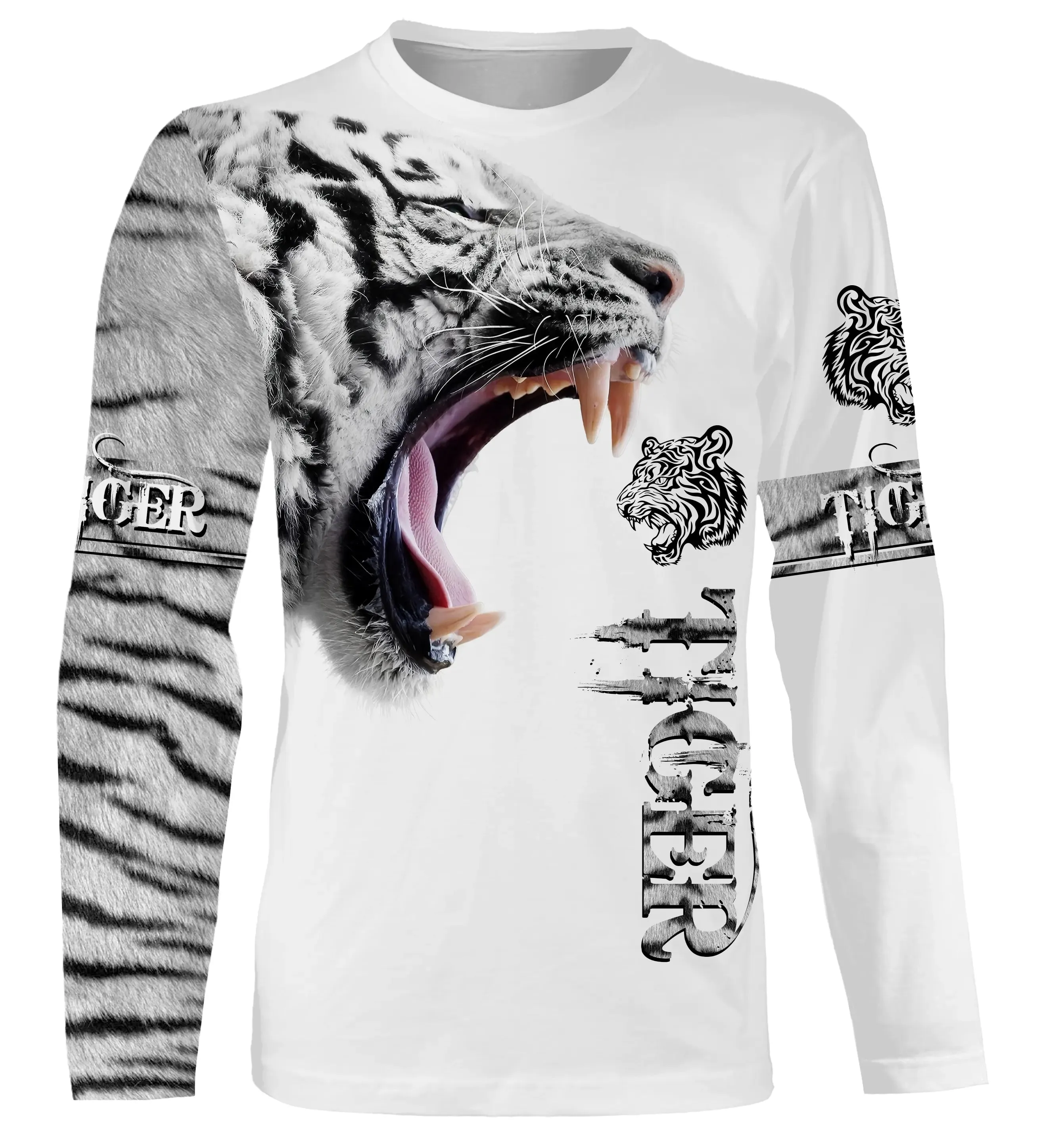 T-Shirt Tigre Rugissant - Design Sauvage - Mode Faune Aventure - CT22022449