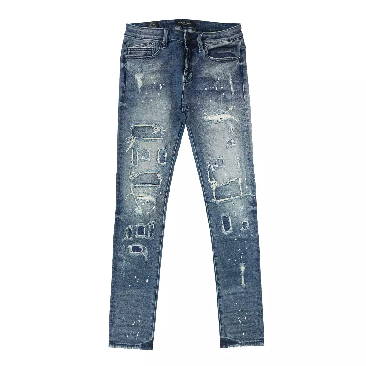 Taped Back Skinny Denim (Blue) /C3