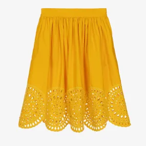 Teen Girls Yellow Organic Cotton Skirt