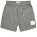 Thom Browne Striped Seersucker Swim Short Grey