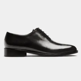 Tuxedo shoes in black leather