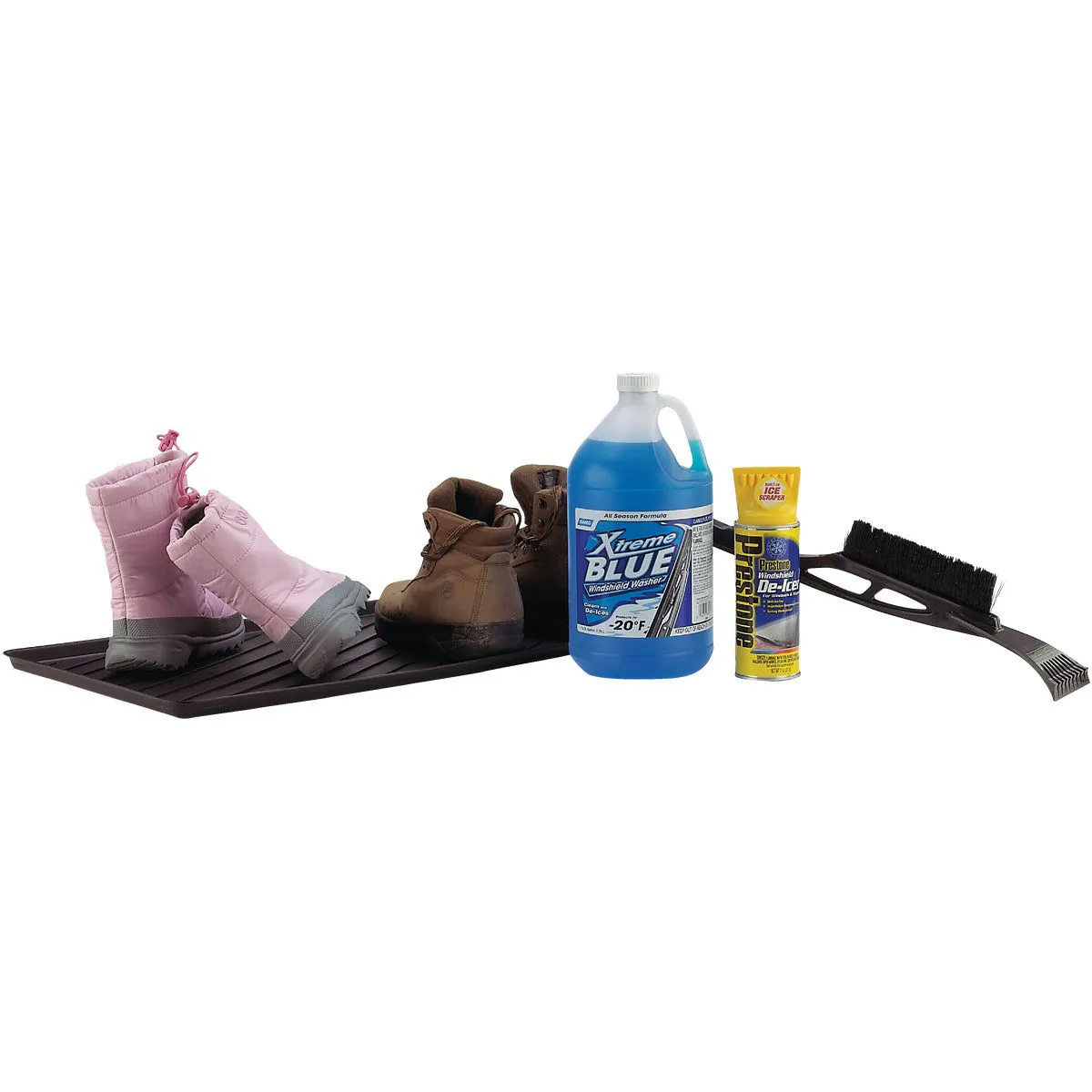 Unbranded 15.75 In. x 23.5 In. Black Recycled Plastic Rectangular Boot Tray