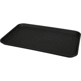 Unbranded 15.75 In. x 23.5 In. Black Recycled Plastic Rectangular Boot Tray