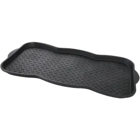 Unbranded 15x30 Black Recycled Plastic Contoured Boot Tray