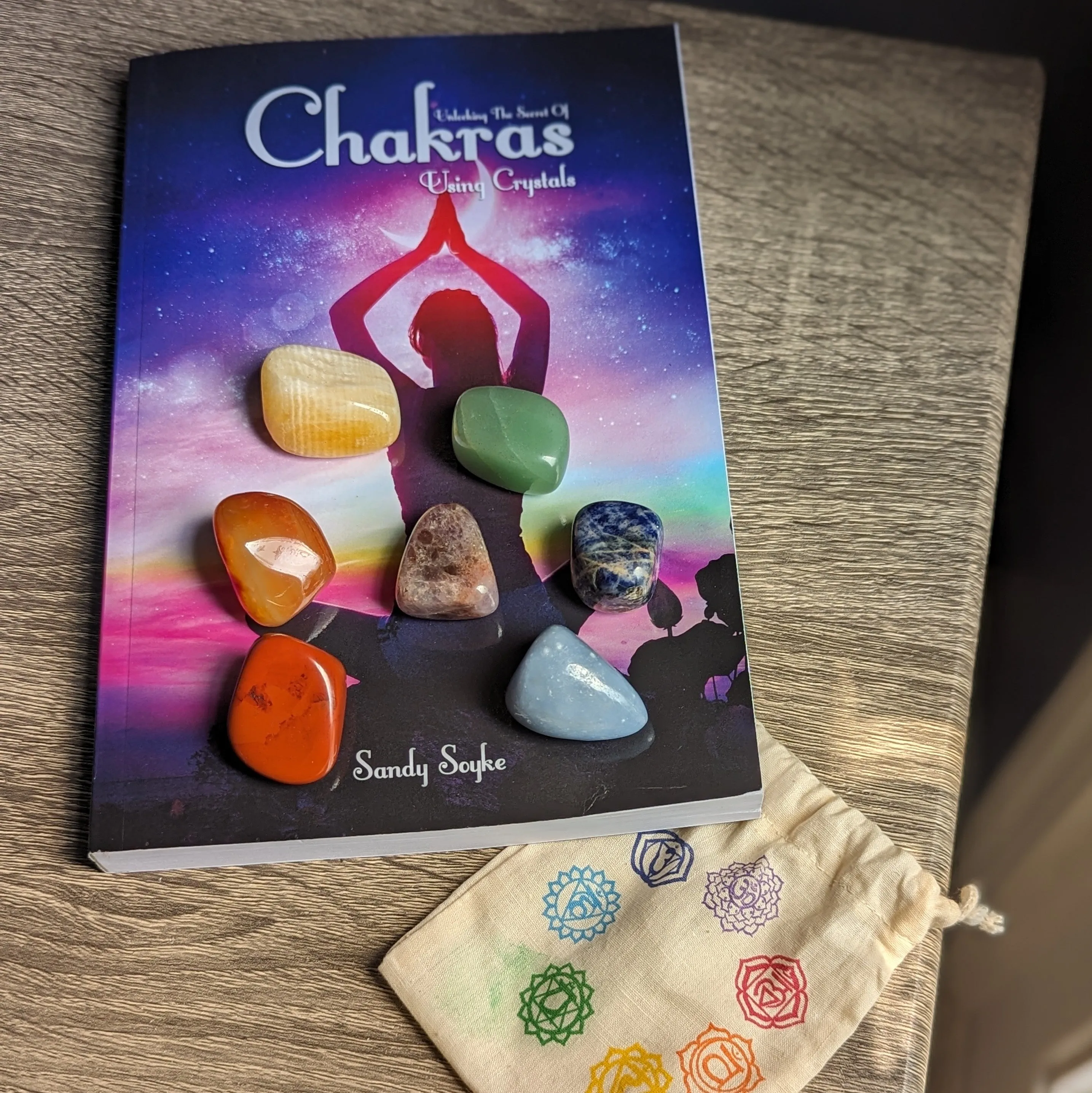 Unlocking the Secret of Chakras Using Crystals Book and Chakra Gemstone Gift Set ~ Signed Copies