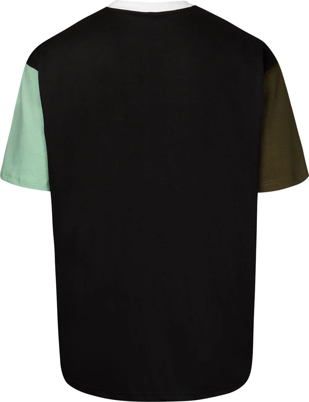 Uptheir Aldo Cut & Sew Colour Block T-Shirt - Black