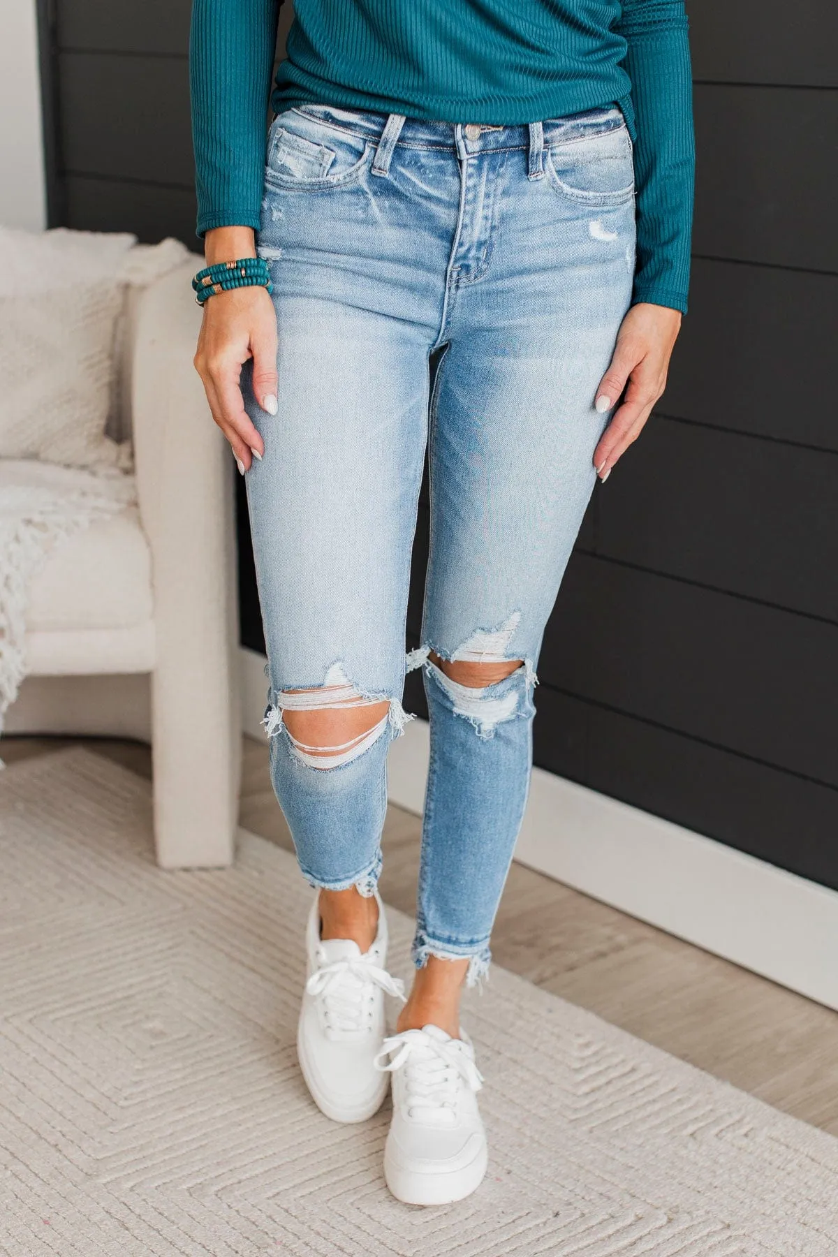 Vervet Skinny Jeans- Sky Wash