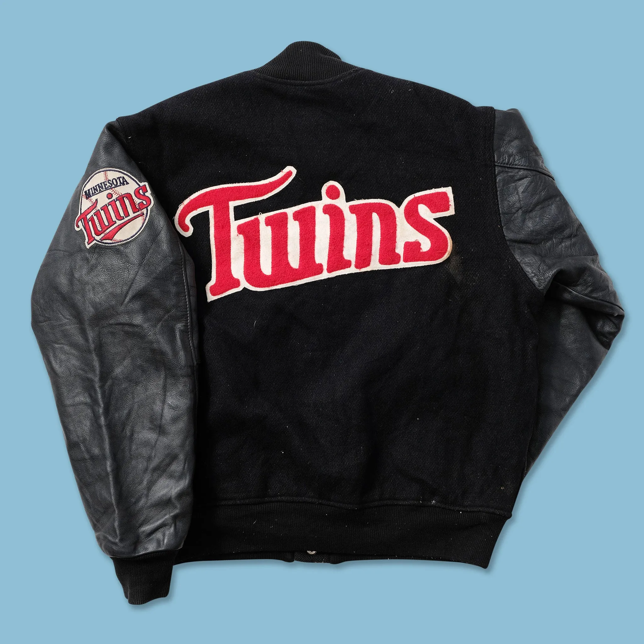 Vintage Minnesota Twins Wool Leather Varsity Jacket Medium