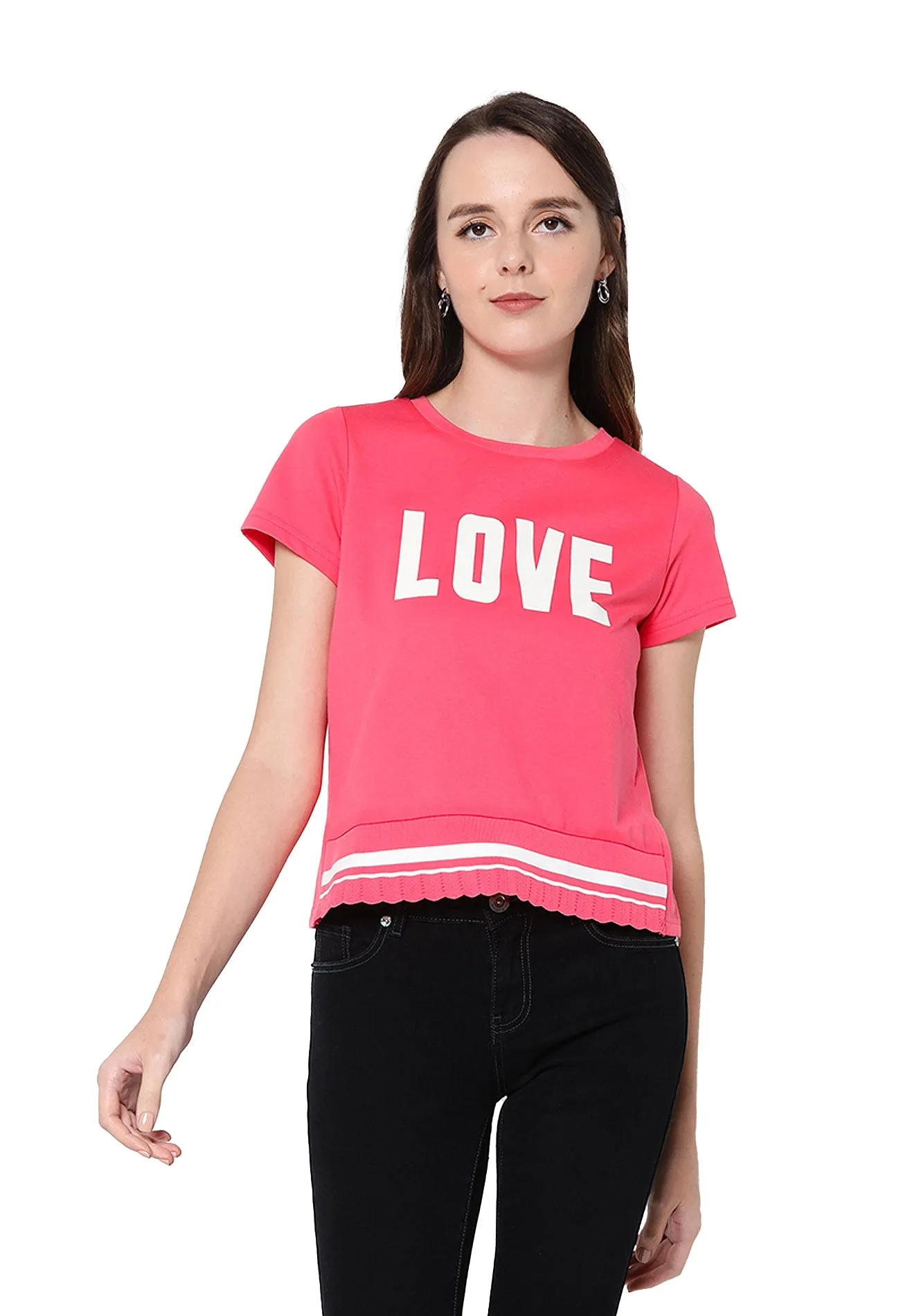 VOIR JEANS ''LOVE'' Short Sleeves Top