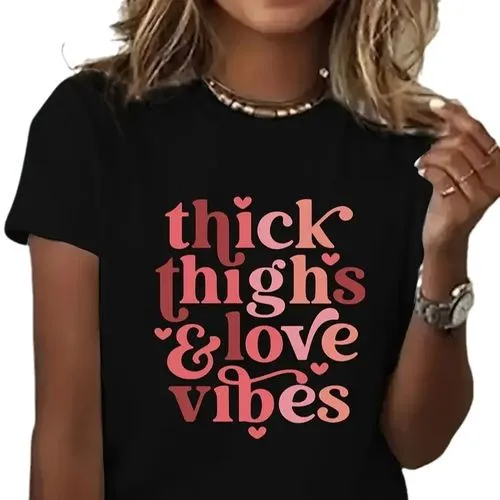 Women's T-shirt Short Sleeve T-Shirts Streetwear Letter