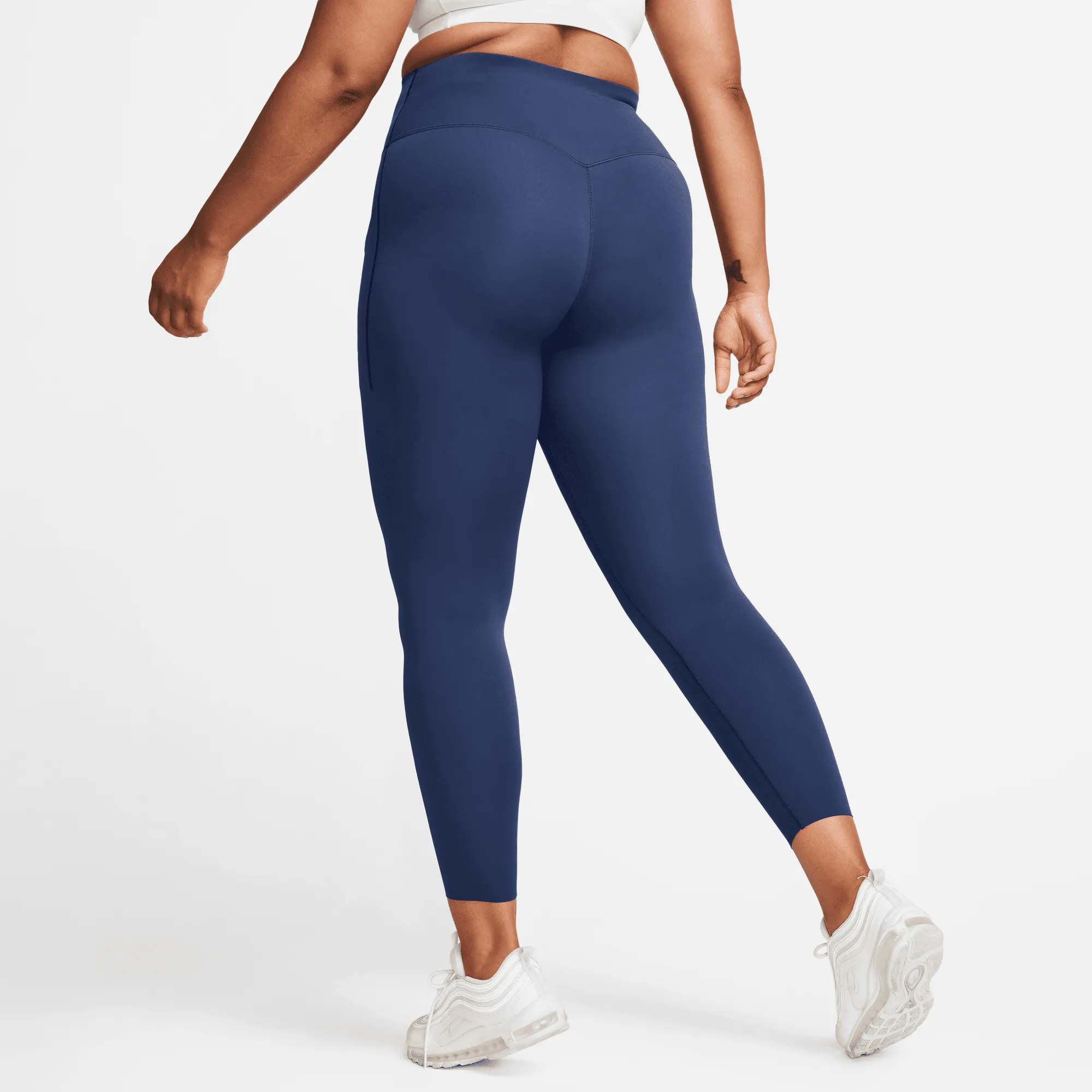 Women's Universa Medium-Support High-Waisted 7/8 Leggings (410 - Midnight Navy/Black)