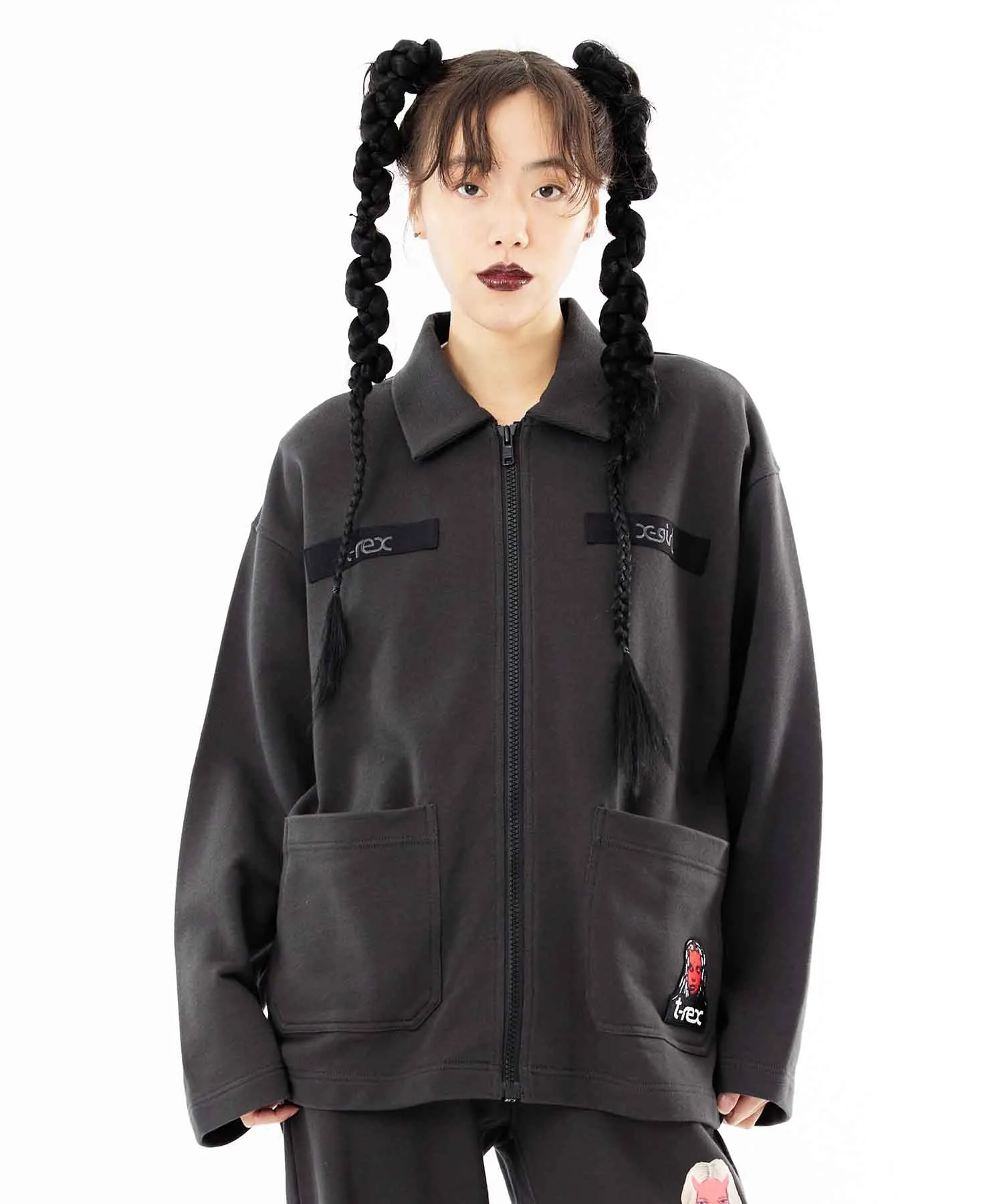 X-girl x T-REX SWEAT JACKET