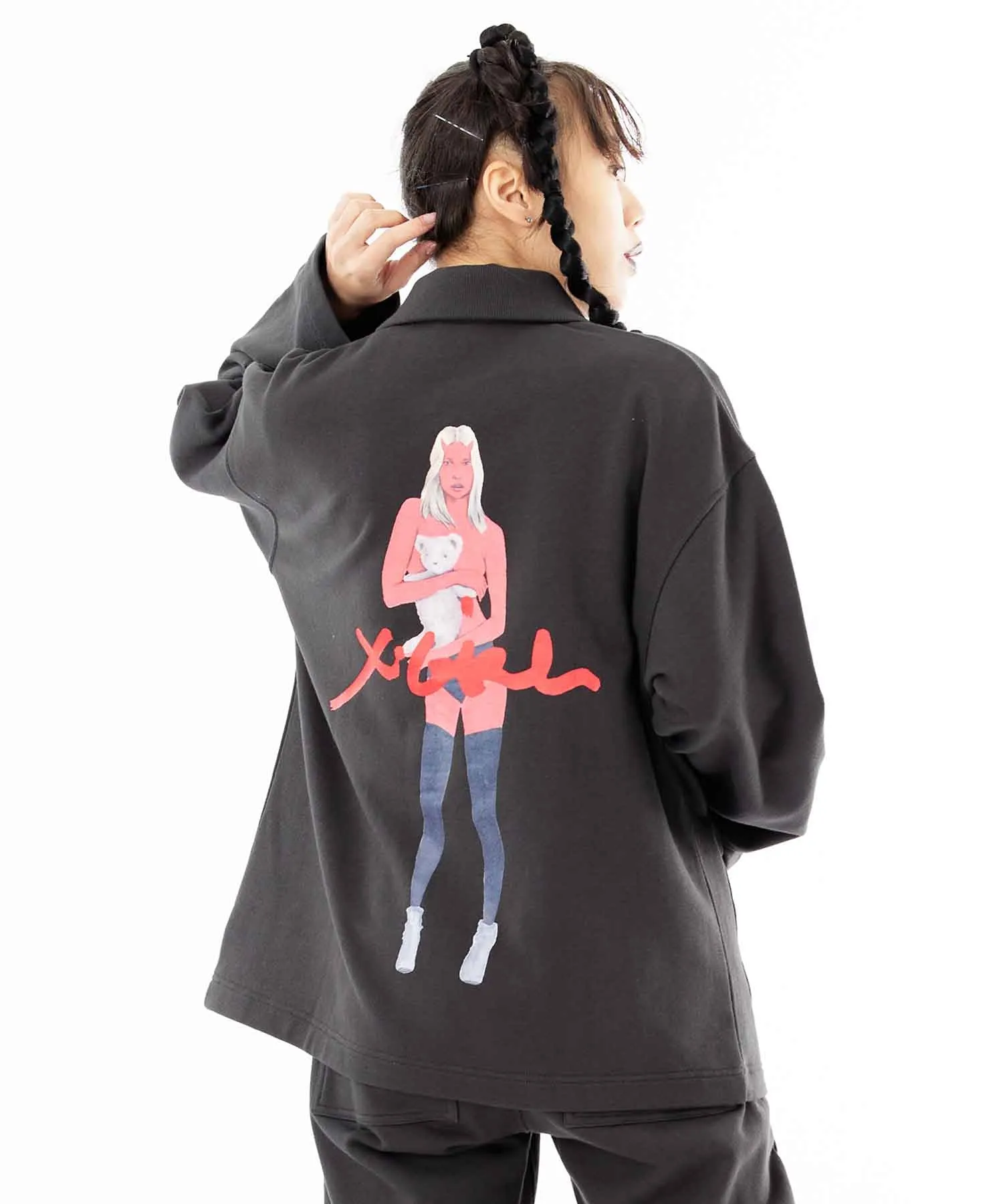 X-girl x T-REX SWEAT JACKET